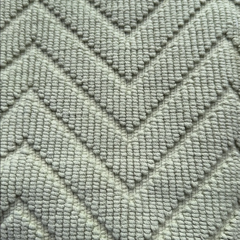 Pottery Barn Chevron Bath Rug in Soft Green BNWT